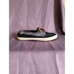 Sperry Top Sider Lounge Away 2 Women's Size 8 Blue Linen Boat Shoes STS85950